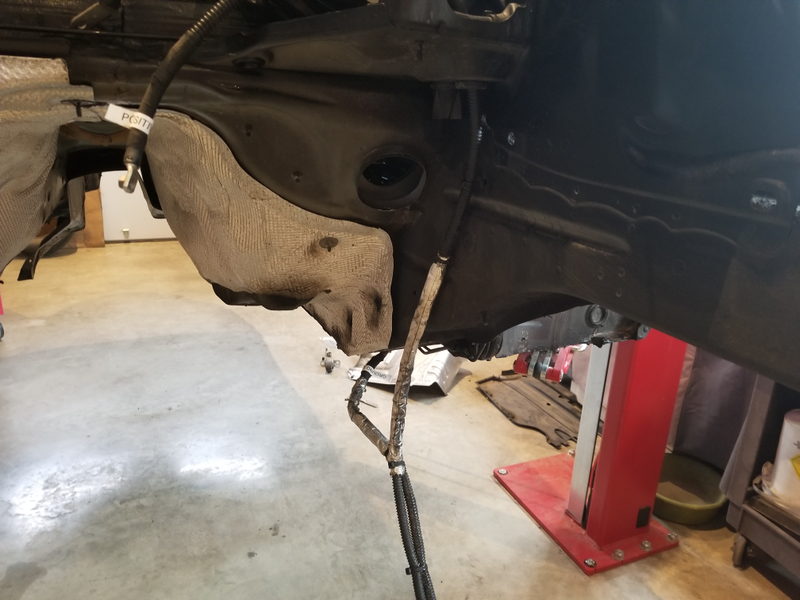 Power and ground wires for the S4's electric steering.